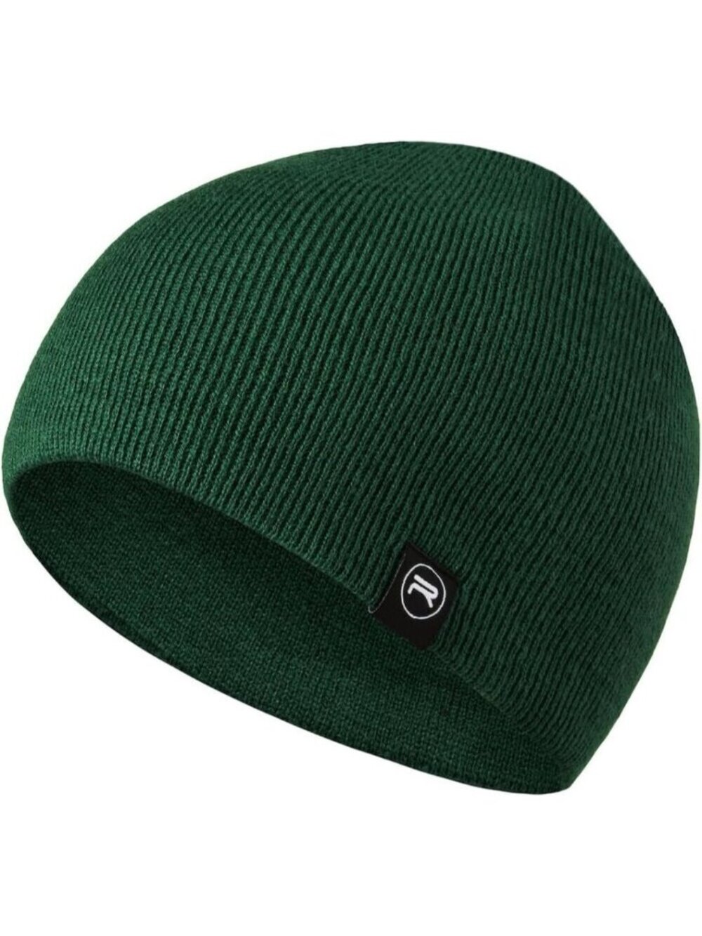 Unisex Green 100% Acrylic Ribbed Soft Knit Warm and Durable Winter Beanie Cap